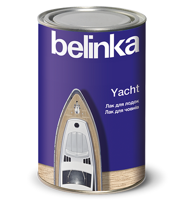 Яхтный лак Belinka Yacht, 0,9 л, бесцветный, глянцевый 64980 фото