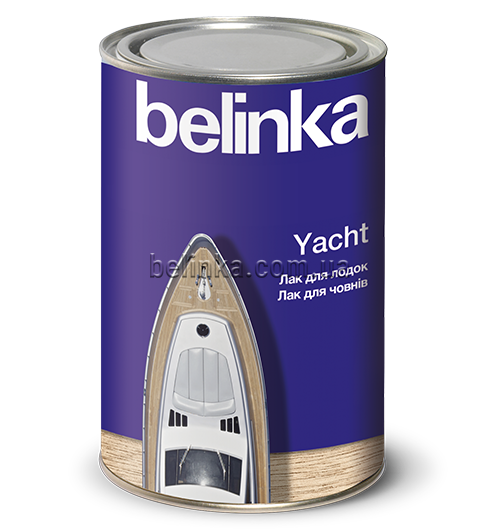 Яхтный лак Belinka Yacht, 0,9 л, бесцветный, глянцевый 64980 фото